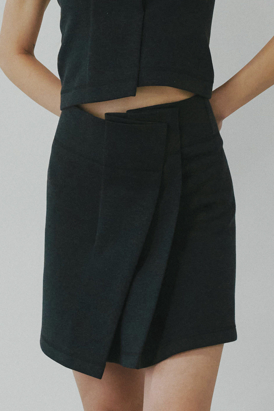 SHOHEI SIRI SKIRT MINI, zero-waste mini skirt