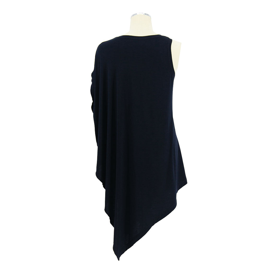 IVY TOP navy blue / bamboo viscose - Shohei-collection