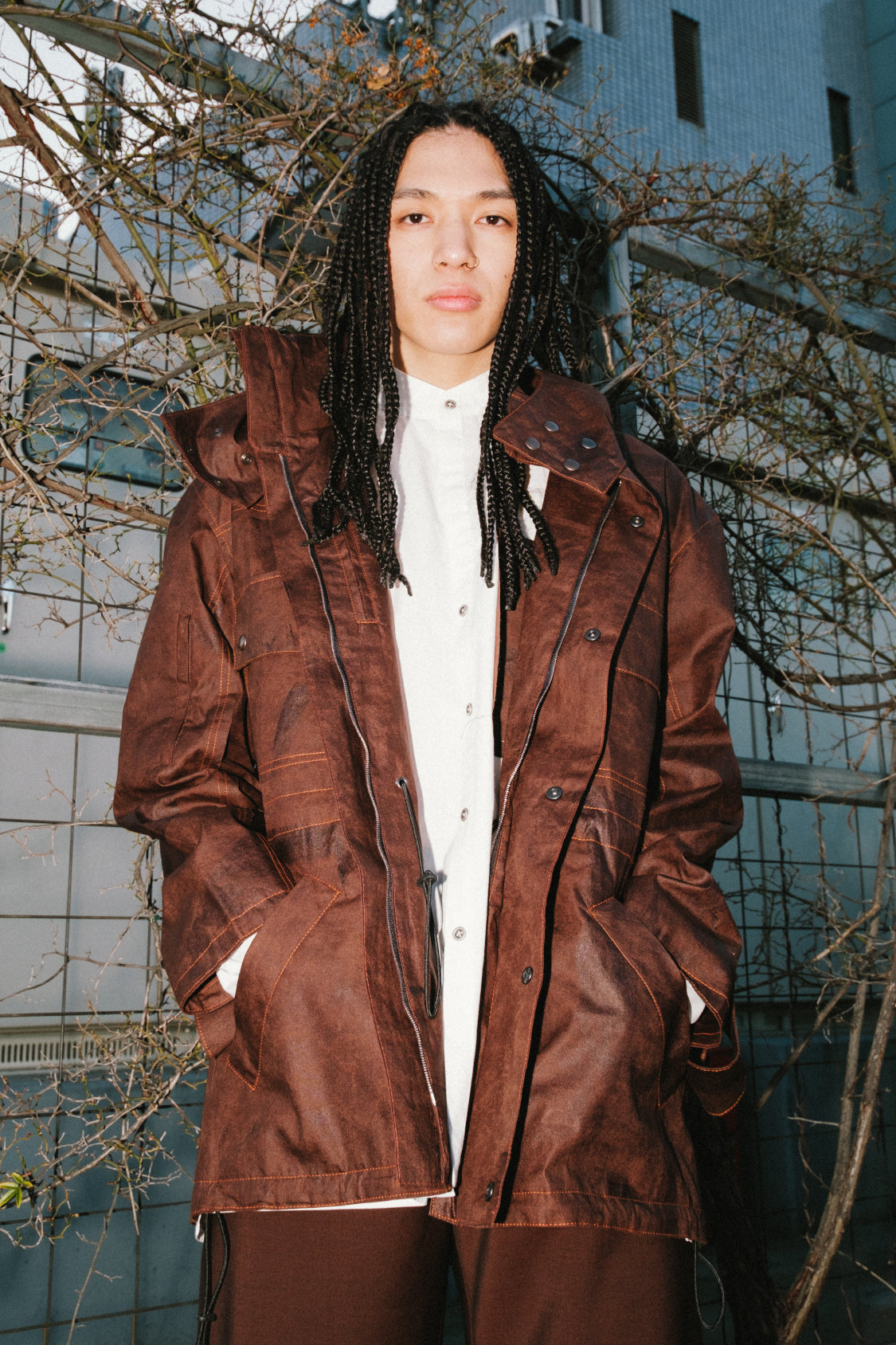 UTILITY JACKET /  KAKISHIBU DYED COTTON - Shohei-collection